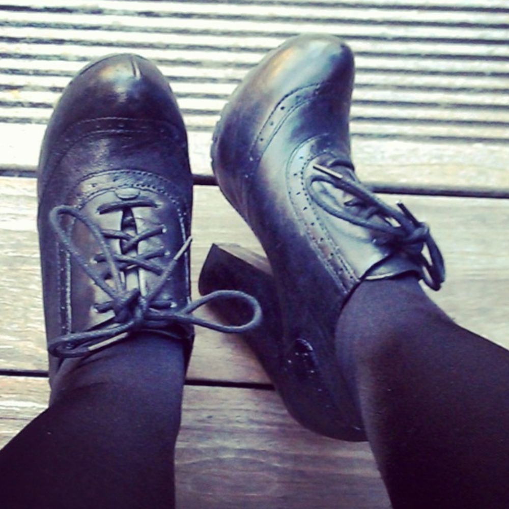 Vintage Kork-Ease Black Booties Shoes size 6